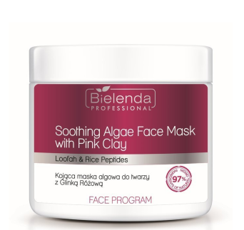 Bielenda Professional Kojąca maska algowa do twarzy z Glinką różową 160g
