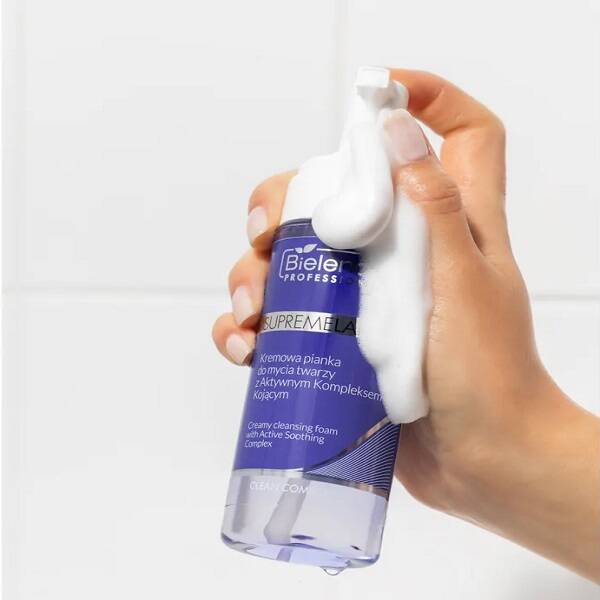 Bielenda Professional Supremelab Clean Comfort Kremowa pianka do mycia twarzy z Aktywnym Kompleksem Kojącym 150 ml