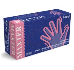 Maxter rękawice nitrylowe ciemno-niebieskie rozm. XL 100 szt