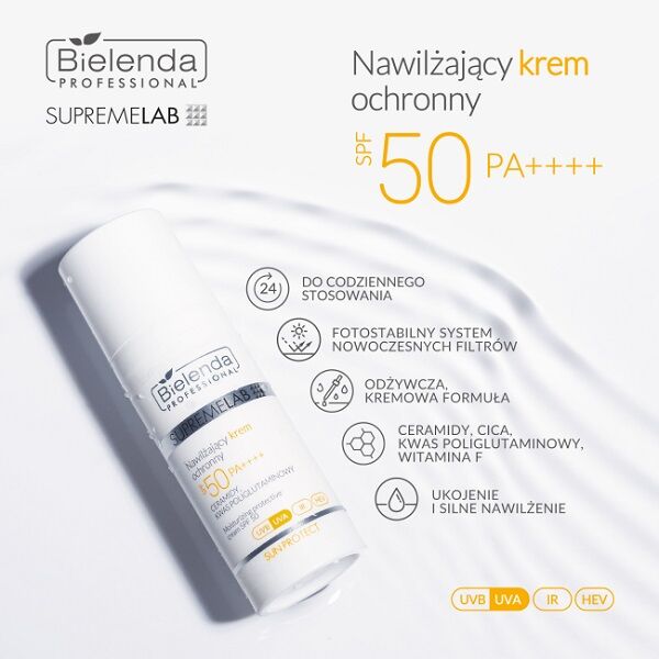 Bielenda Professional SupremeLAB Sun Protect Nawilżający Krem Ochronny SPF50+ 50ml