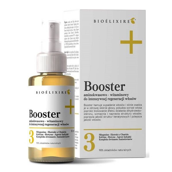 Bioelixire Booster Aminokwasowo Witaminowy Do Intensywnej Regeneracji Włosów 50ml