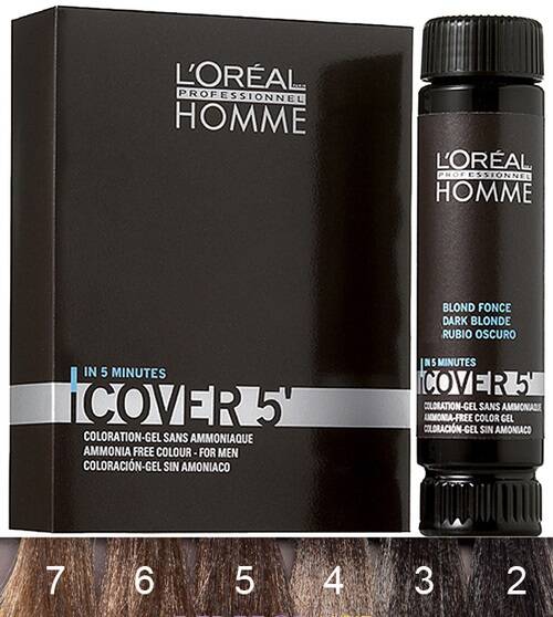 Loreal Homme Cover 5' NO.4  3x 50 ml 
