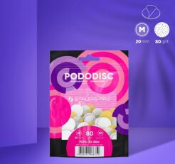 Staleks Pododisc wymienne nakładki białe na miękkiej bazie M EXPERT 80gr. (50sztuk)