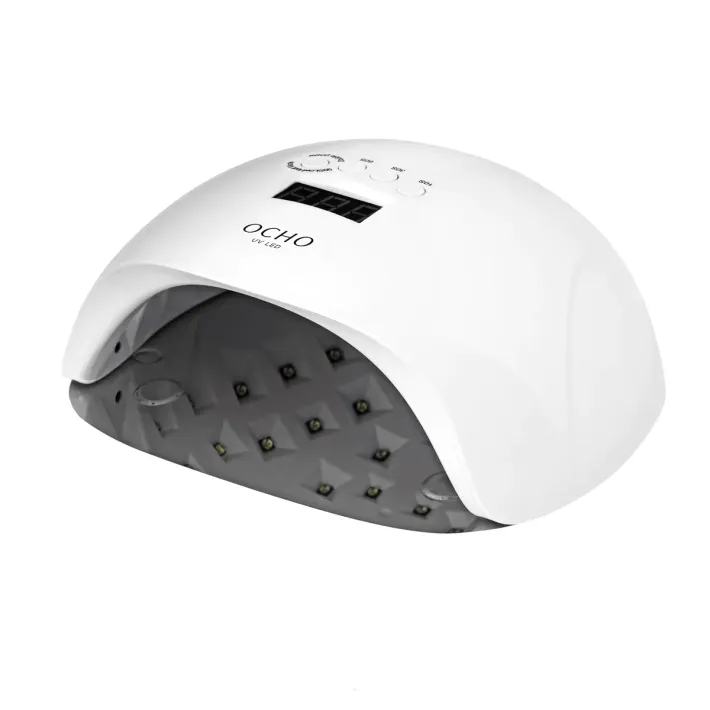 Lampa UV LED OCHO NAILS X13 65W plus biała z lustrzanym dnem